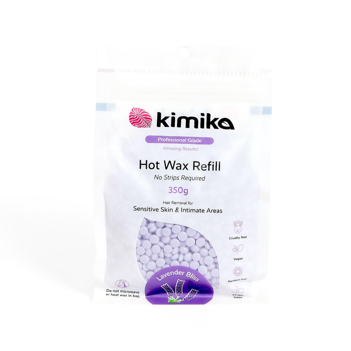 Hot Wax Beads Refill Bag (Lavender Scented)