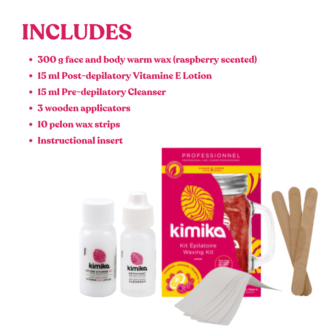 At-Home Warm Waxing Kit (Raspberry Scented)